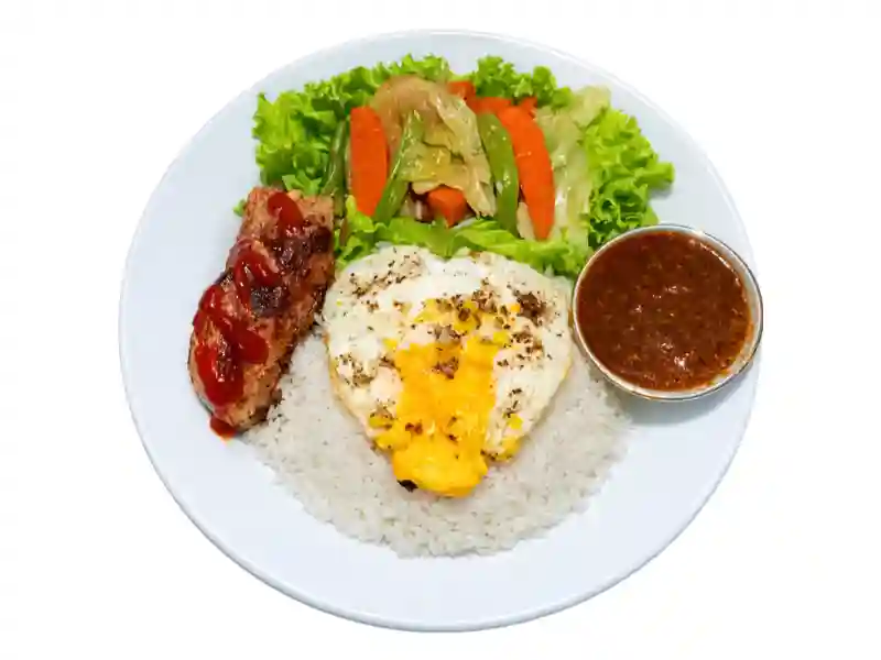Healthy rice set menu